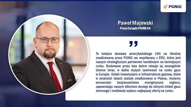 Polskie Górnictwo Naftowe i Gazownictwo zakupiło ładunek błękitnego paliwa ze Stanów Zjednoczonych, który pod koniec lutego przypłynie statkiem do Terminalu LNG im. Prezydenta Lecha Kaczyńskiego.