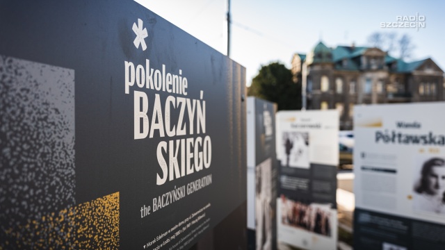 Pokolenie Baczyńskiego - czyli wystawa Instytutu Pamięci Narodowej przed siedzibą Radia Szczecin.