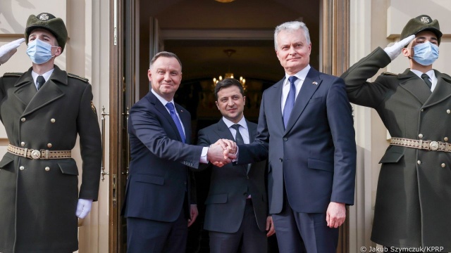 Prezydenci Polski, Litwy i Ukrainy spotkali się w formacie Trójkąta Lubelskiego.
