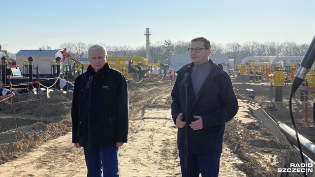 Mateusz Morawicki odwiedza dziś Goleniów, gdzie znajduje się tłocznia gazociągu Baltic Pipe. Budowa gazociągu jest już bowiem na ukończeniu.