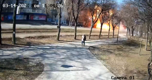 Przerażające nagrania z bombardowania Kijowa [WIDEO]