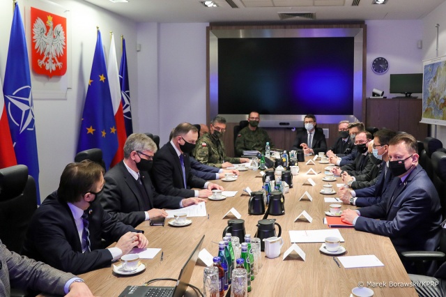 Prezydent Andrzej Duda opowiedział się za stałą obecnością sił NATO na wschodniej flance Sojuszu.