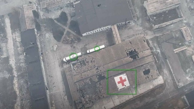 Ukraina: atak na budynek Czerwonego Krzyża
