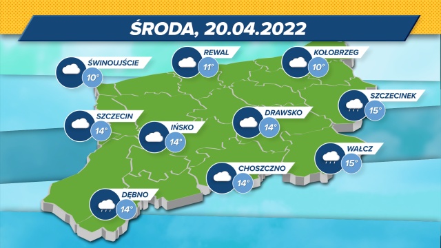 Ciepło, ale pochmurnie i deszczowo w regionie. W czwartek bez większych zmian, ale pod koniec tygodnia przewidywana jest piękna pogoda.