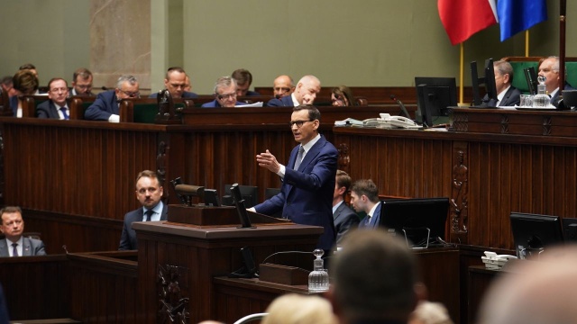Premier Mateusz Morawiecki powiedział, że jego rząd robi wszystko co możliwe, by walczyć z rosnącą inflacją.