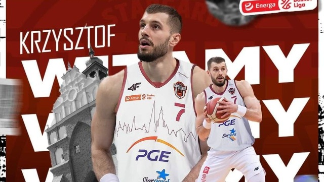 PGE Spójnia kompletuje kadrę na rozgrywki Energa Basket Ligi. Nowym koszykarzem stargardzkiej drużyny został Krzysztof Sulima.