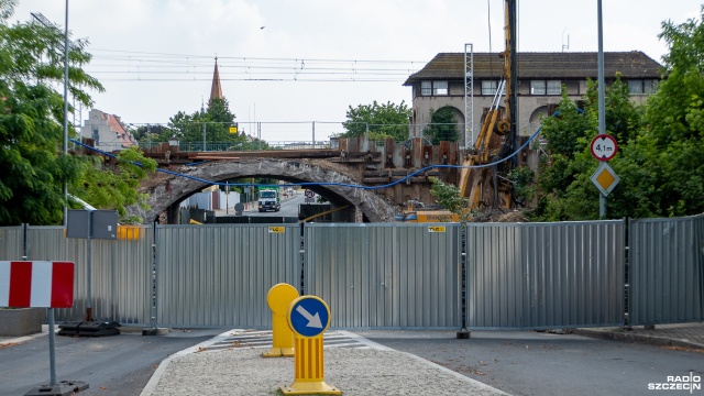 Przedłużają się prace przy przebudowie wiaduktu przy ulicy Księcia Bogusława IV w Stargardzie.