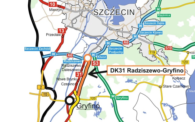 Wiadomo już, którędy będzie przebiegała nowa droga krajowa nr 31. Chodzi o odcinek między Radziszewem a Gryfinem.