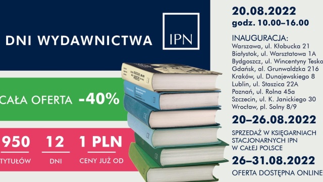 Szczeciński oddział Instytutu Pamięci Narodowej włącza się do ogólnopolskich Dni Wydawnictwa IPN. Na wielbicieli historii czekają publikacje wydane przez Instytut.