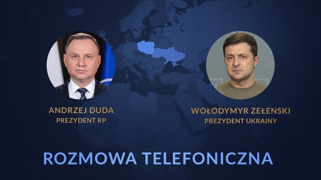 Prezydent Ukrainy Wołodymyr Zełenski poinformował, że tematem jego rozmowy z polskim prezydentem Andrzejem Dudą było m.in. dalsze wsparcie wojskowe dla jego kraju oraz drogi dalszej izolacji Rosji na arenie międzynarodowej.