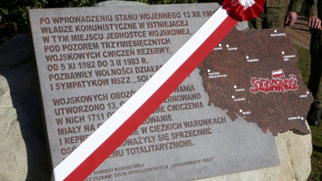 Złocieniec uczcił 40. rocznicę internowania członków i sympatyków NSZZ Solidarność w Wojskowym Obozie w Budowie.