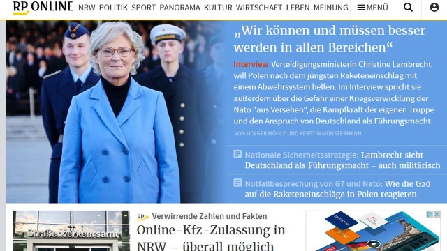 Niemcy zaoferowały Polsce systemy obrony przeciwrakietowej Patriot, aby wzmocnić bezpieczeństwo polskiej przestrzeni powietrznej - poinformowała szefowa niemieckiego MON Christine Lambrecht. Propozycja ma związek z wybuchem w Przewodowie.