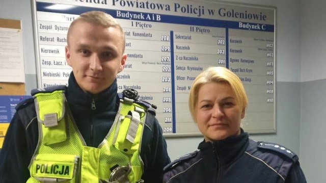 Goleniowscy policjanci uratowali 70-letniego mężczyznę w Nowogardzie.