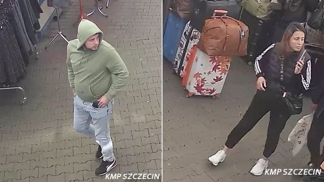 Policjanci szukają osób, które ukradły pieniądze na targowisku Manhattan w Szczecinie. Proszą o pomoc w rozpoznaniu złodziei.
