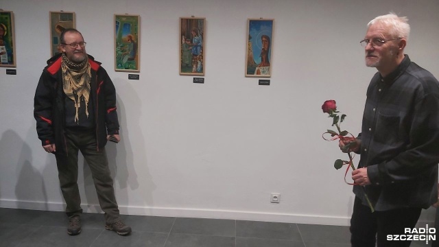 15 nowych obrazów z cyklu Mój Jezus Tomasza Rzeszutka można od wczoraj oglądać w Galerii Mały Kierat w Szczecinie.