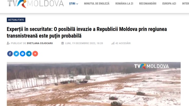 Szef mołdawskich służb bezpieczeństwa i wywiadu powiedział, że - według jego informacji - na początku roku Rosja chce zaatakować jego kraj. Ma to nastąpić najpóźniej wiosną.