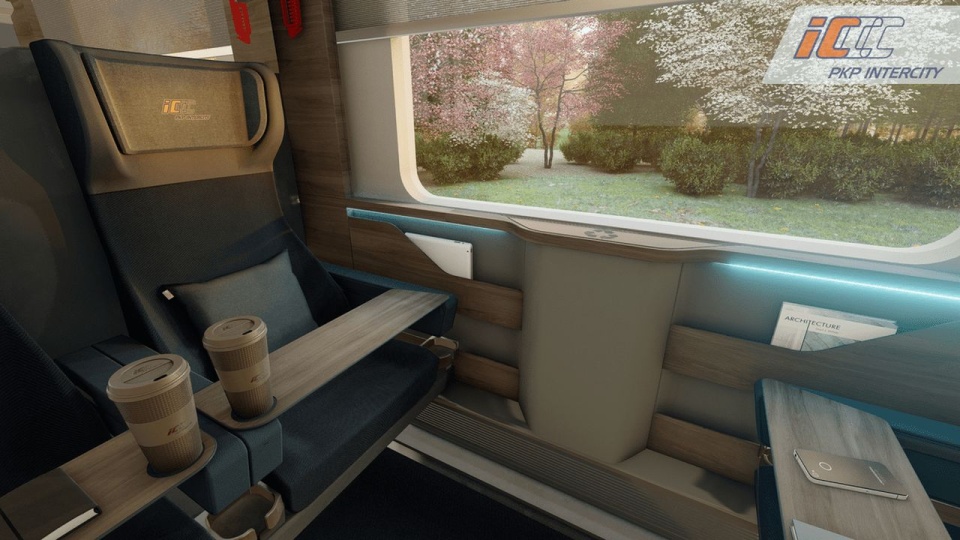 W nowych wagonach pasażerowie skorzystają z wygodnych foteli, klimatyzacji czy systemu informacji pasażerskiej. źródło: https://www.intercity.pl