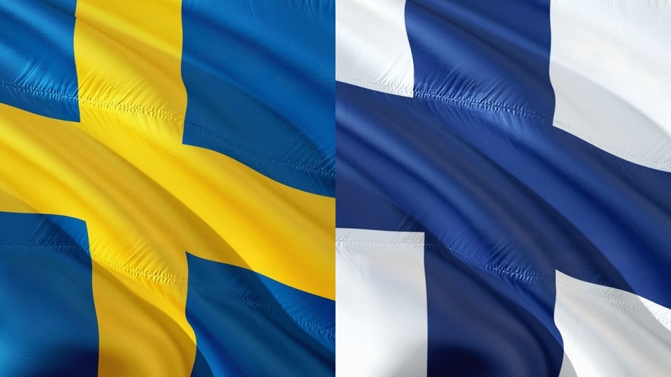 Flagi Szwecji i Finlandii. Fot. pixabay.com / jorono