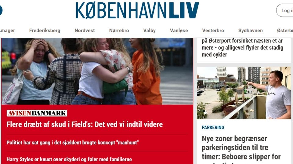 Do strzelaniny doszło w niedzielę przed godz. 18 w centrum handlowym położonym w południowej części Kopenhagi. źródło: https://kobenhavnliv.dk/