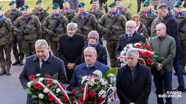 Fot. Robert Stachnik [Radio Szczecin] "Wszyscy jesteśmy dłużnikami Niezłomnych" [WIDEO, ZDJĘCIA]
