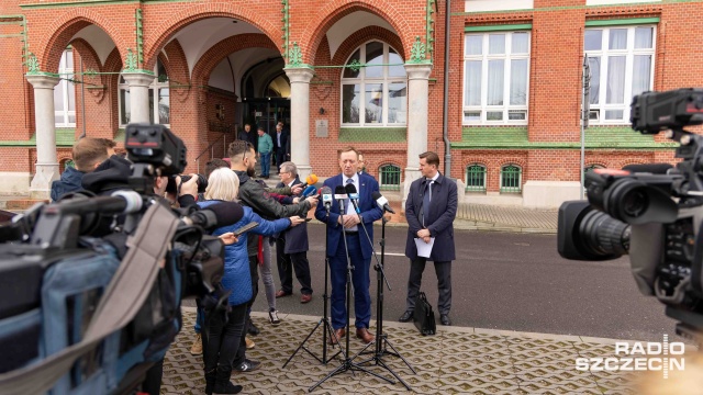 Fot. Robert Stachnik [Radio Szczecin] Minister Telus: trzeba wyeksportować ukraińskie zboże. Podkreśla ważną rolę Szczecina i Świnoujścia [WIDEO, ZDJĘCIA]