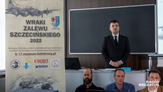 Fot. Robert Stachnik [Radio Szczecin] Znamy wyniki poszukiwań B-17 w Zalewie Szczecińskim [WIDEO, ZDJĘCIA]