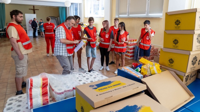 Fot. Robert Stachnik [Radio Szczecin] Szczeciński Caritas pomaga Ukrainie [WIDEO, ZDJĘCIA]