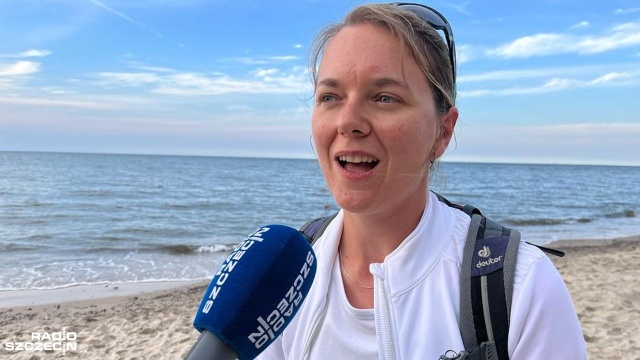 Fot. Marcin Kokolus [Radio Szczecin] Za potrzebą prawie kilometr od plaży [WIDEO, ZDJĘCIA]
