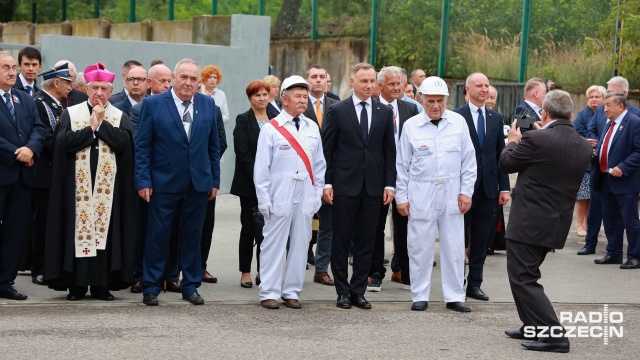 Fot. Robert Stachnik [Radio Szczecin] Prezydent: robotnicy Stoczni Szczecińskiej stanowili trzon akcji strajkowej [WIDEO, ZDJĘCIA]