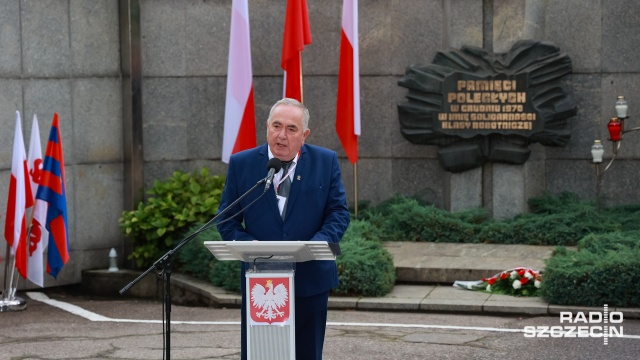 Fot. Robert Stachnik [Radio Szczecin] Prezydent: robotnicy Stoczni Szczecińskiej stanowili trzon akcji strajkowej [WIDEO, ZDJĘCIA]