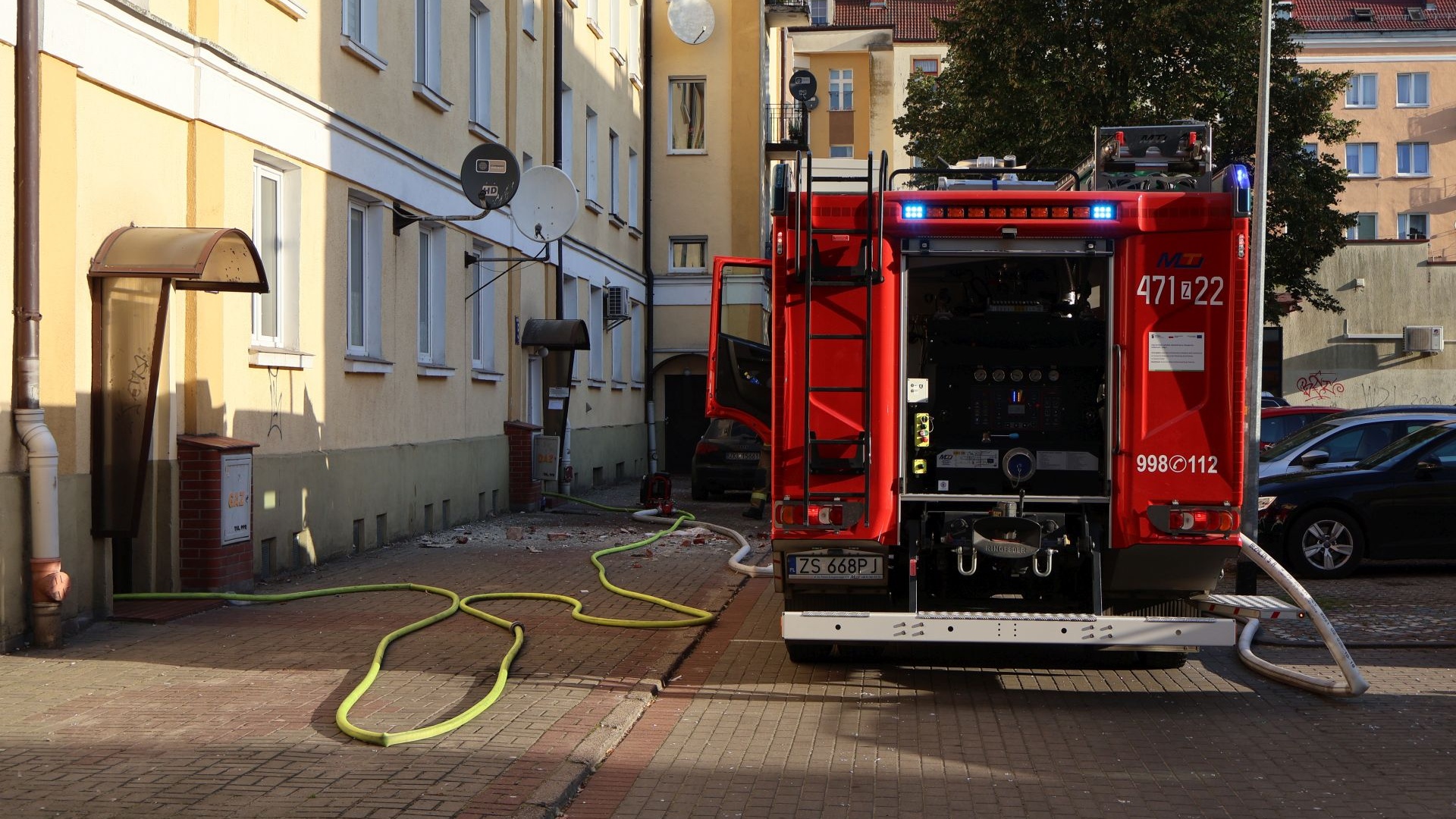 Dobiega końca akcja ratownicza po wybuchu gazu w Kołobrzegu. Niestety są poszkodowani.