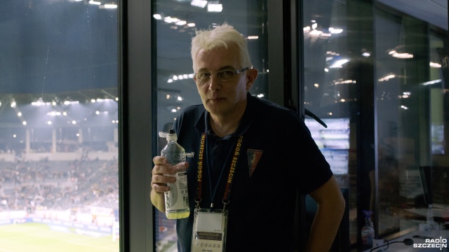 Fot. Wojciech Ochrymiuk [Radio Szczecin] Opowieść o pracy spikera stadionowego [WIDEO, ZDJĘCIA]