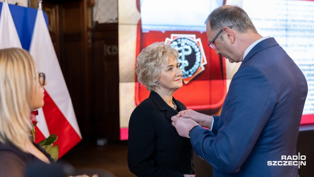 Fot. Robert Stachnik [Radio Szczecin] Uhonorowanie pracowników Sanepidu z zachodniopomorskiego [WIDEO, ZDJĘCIA]
