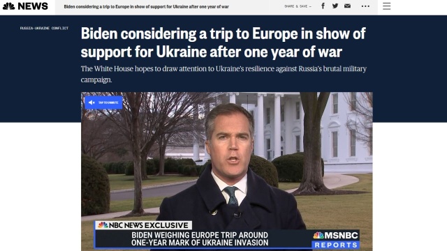 Prezydent Joe Biden rozważa odbycie podróży do Europy w okolicach pierwszej rocznicy inwazji Rosji na Ukrainę - poinformowała amerykańska telewizja NBC. Jednym z krajów, jakie miałby odwiedzić amerykański prezydent mogłaby być Polska.