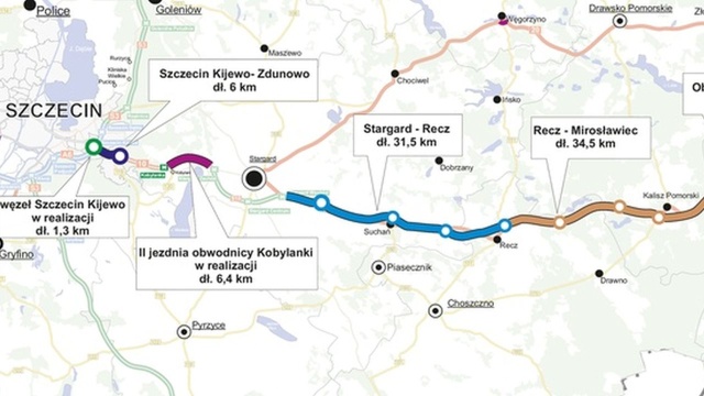 Ze Szczecina do Warszawy samochodem szybciej i bez opłat - będzie to możliwe za pięć lat, gdy powstanie nowa droga szybkiego ruchu S10.