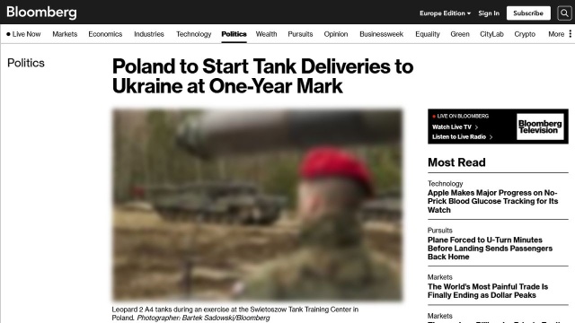 Pierwsze czołgi Leopard z batalionu przygotowywanego w Polsce zostaną przekazane Ukrainie w rocznicę rosyjskiej napaści. W Kijowie trwa wizyta premiera Mateusza Morawieckiego.