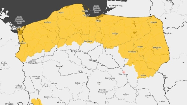 IMGW wydał ostrzeżenie przed oblodzeniami dla całego województwa zachodniopomorskiego. Prognozuje się zamarzanie mokrej nawierzchni dróg i chodników.