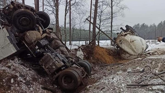 Ruch wahadłowy na drodze wojewódzkiej nr 163 na trasie z Iłowca w stronę Wałcza.