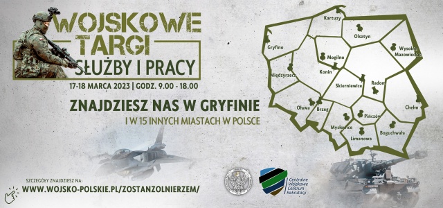 Pokazy najnowocześniejszego sprzętu, wyszkolenia żołnierzy i grochówka. Te i wiele innych atrakcji czeka na odwiedzających Wojskowe Targi Służby i Pracy. To już w ten piątek i sobotę w Gryfinie.