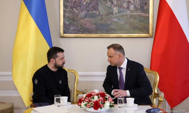 Prezydent Ukrainy podziękował w Pałacu Prezydenckim za wsparcie