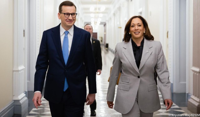 Wiceprezydent USA Kamala Harris i premier Mateusz Morawiecki podkreślili potrzebę bliskiej koordynacji działań USA i Europy wobec wyzwań ze strony Chin - głosi komunikat Białego Domu po spotkaniu obojga przywódców w Waszyngtonie.