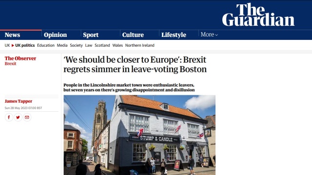Większość Brytyjczyków jest za zbliżeniem z Unią Europejską, a niemal siedem lat po referendum 23 uważa, że bilans brexitu jest niekorzystny.