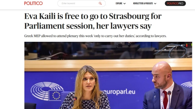 Eva Kaili, jedna z głównych podejrzanych w aferze korupcyjnej w Parlamencie Europejskim może wziąć udział w rozpoczynającej się dziś 4-dniowej sesji plenarnej w Strasburgu.