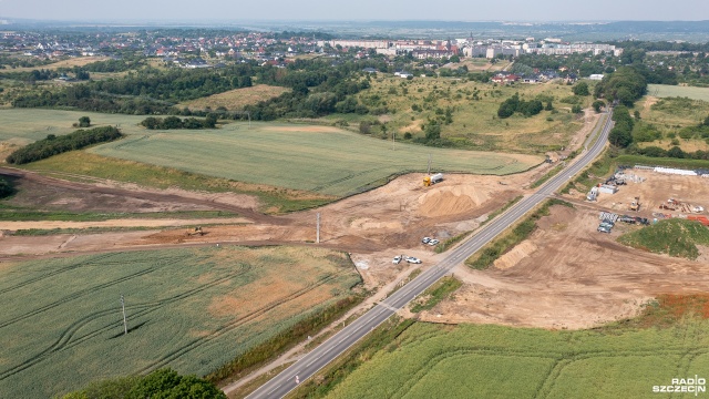 Budowa obwodnicy Gryfina, w ciągu drogi krajowej nr 31, idzie zgodnie z planem.
