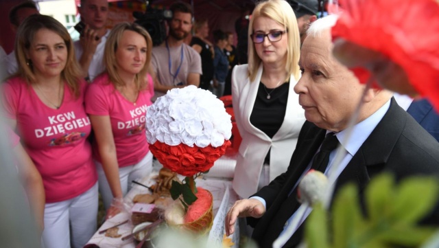 Wicepremier Kaczyński na pikniku rodzinnym w Stawiskach