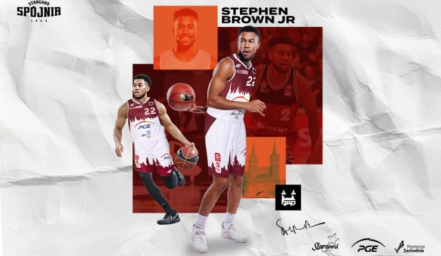 PGE Spójnia skompletowała skład na nowy sezon. Ostatnim pozyskanym koszykarzem przez stargardzki klub jest Amerykanin Stephen Brown.