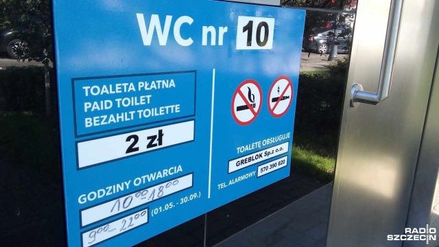 Miejskie toalety w Kołobrzegu będą droższe. Od 1 września opłata wzrośnie o 100.