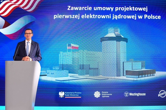 Polskie Elektrownie Jądrowe i konsorcjum spółek Westinghouse oraz Bechtel podpisały umowę projektową dotycząca budowy elektrowni jądrowej w naszym kraju.