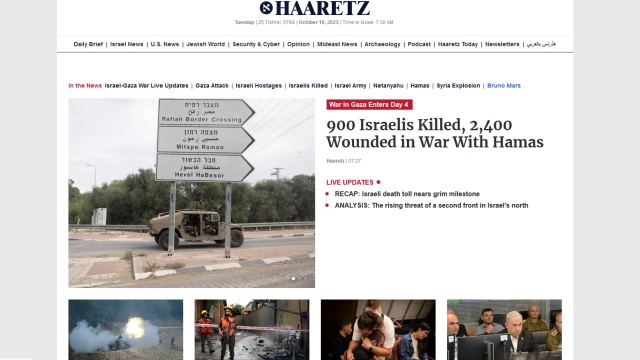 Wojna w Izraelu i w Gazie. Dzień trzeci