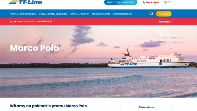 Prom Marco Polo niemieckiej firmy TT-Line osiadł na mieliźnie w zatoce Pukavik u wybrzeży Szwecji. Ze statku wycieka paliwo.